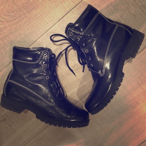 Timberland Shoes - Timberland black boots size 10m